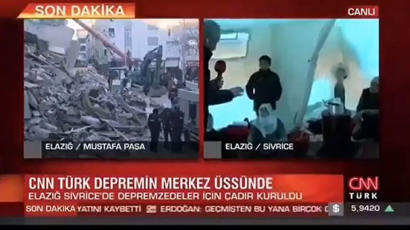 CNN Türk'ten tepki çeken deprem haberi: 'Sıcacık çadırları içinde oturuyorlar, mutlular'