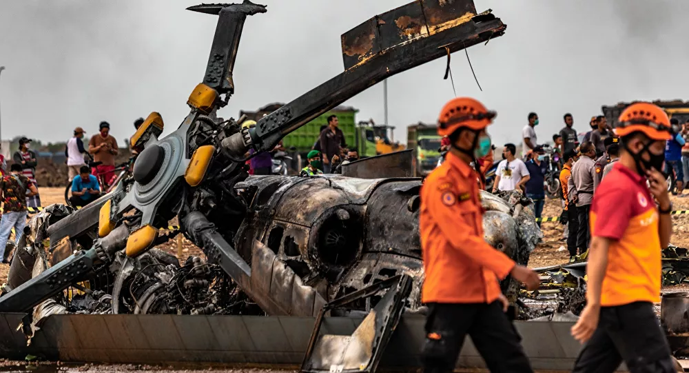 Endonezya'da helikopter kazası: 4 ölü, 5 yaralı