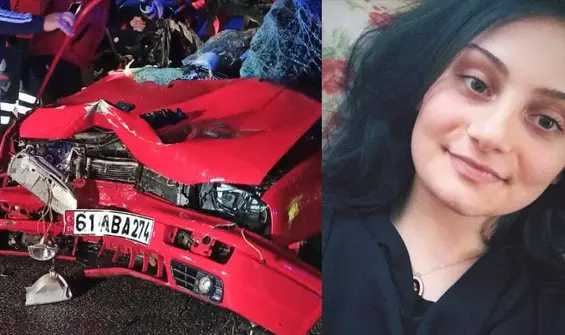 Feci kaza! TIR'a çarpan otomobildeki Selin öldü, erkek kardeşi yaralı