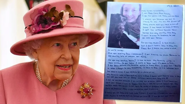 Kraliçe Elizabeth, Türk öğrencinin dilini geliştirmek için kendisine yazdığı mektuba cevap verdi