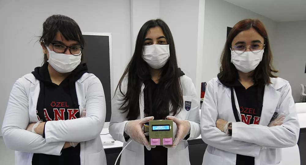 Gaziantepli lise öğrencileri 5 dakikada sonuç veren koronavirüs kiti tasarladı!