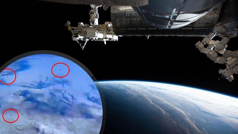 NASA canlı yayınında dünyayı şoke eden görüntüler... UFO paniği!