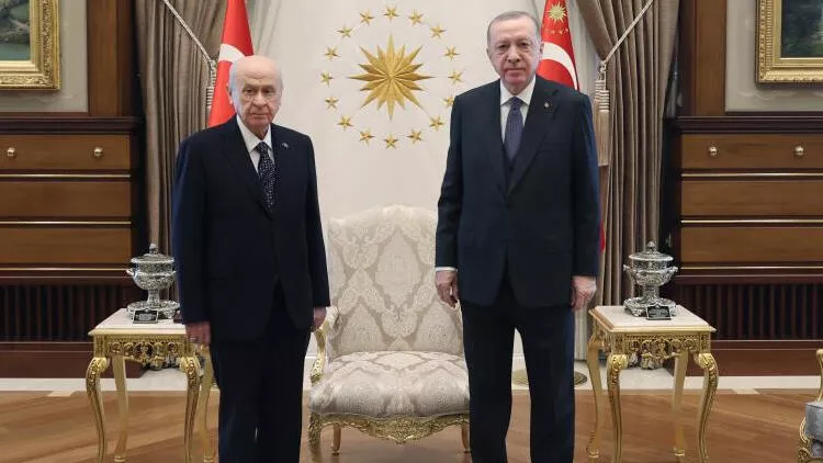 Erdoğan, Bahçeli ile buluştu: Görüşme bir saat sürdü